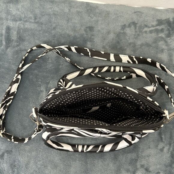 Olivia & Kate Zebra Striped Dumpling Bag - Picture 2 of 8